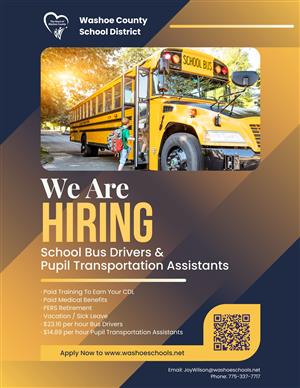 Hiring Graphic for Bus Drivers